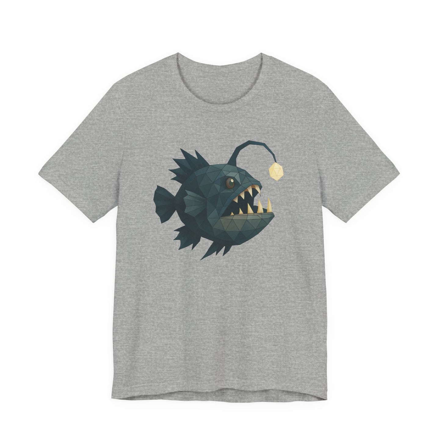 Anglerfish Graphic Tee, Trendy Unisex T-Shirt, Unique Sea Creature Apparel, Ocean Lover Gift, Fun Beachwear, Summer Vibes