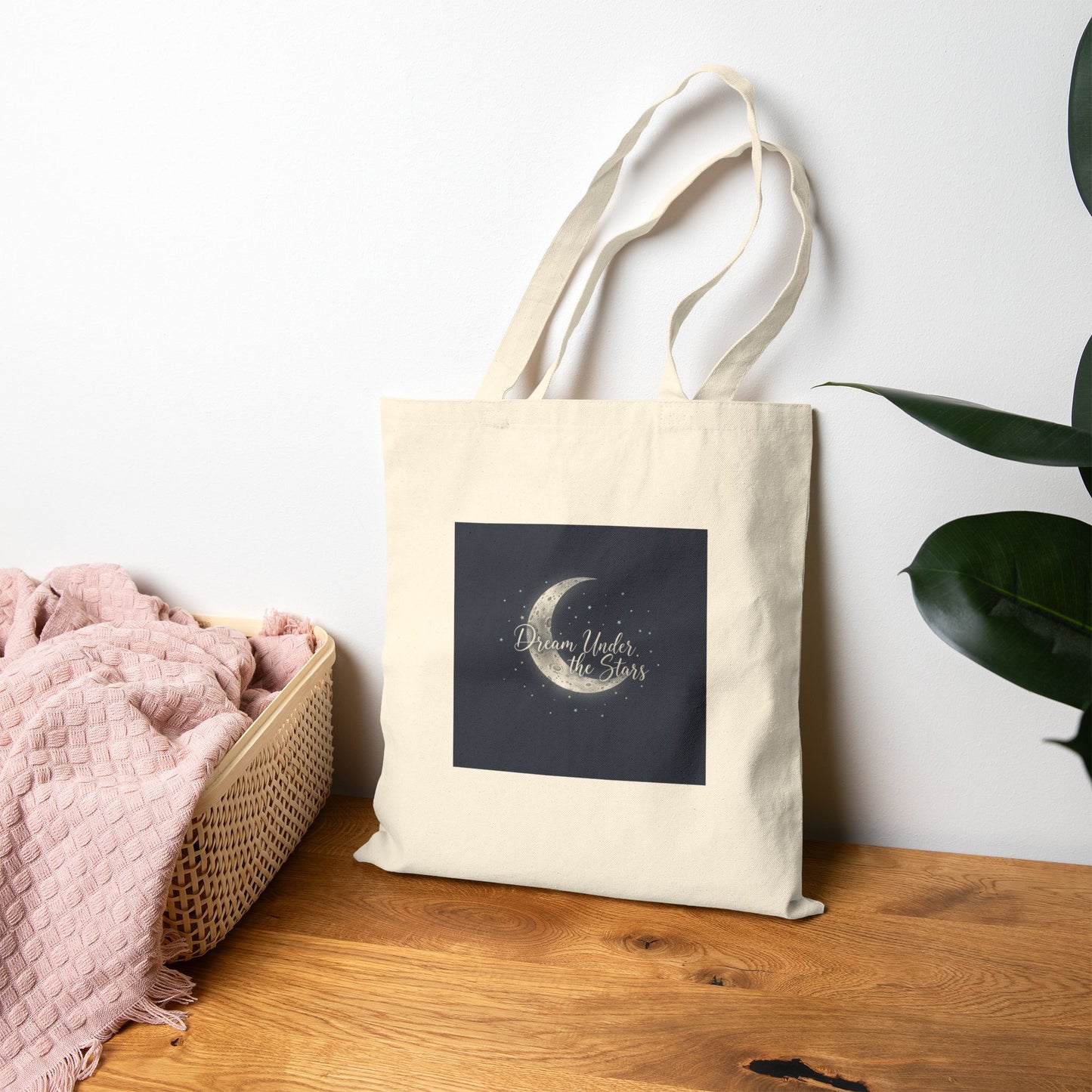 Moon Phases Crescent Tote Bag