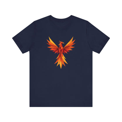 Phoenix Spirit Short Sleeve Tee | Unisex Shirt, Everyday Wear, Vibrant Graphic Tee, Summer Fashion, Express Delivery available