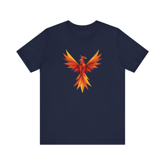 Phoenix Spirit Short Sleeve Tee | Unisex Shirt, Everyday Wear, Vibrant Graphic Tee, Summer Fashion, Express Delivery available