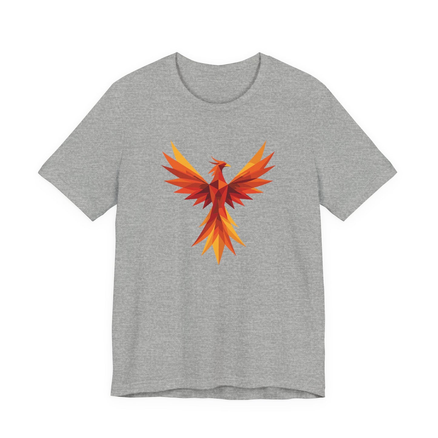 Phoenix Spirit Short Sleeve Tee | Unisex Shirt, Everyday Wear, Vibrant Graphic Tee, Summer Fashion, Express Delivery available