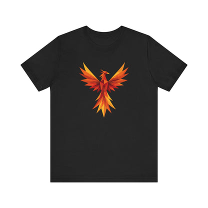 Phoenix Spirit Short Sleeve Tee | Unisex Shirt, Everyday Wear, Vibrant Graphic Tee, Summer Fashion, Express Delivery available