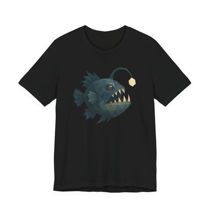 Anglerfish Graphic Tee, Trendy Unisex T-Shirt, Unique Sea Creature Apparel, Ocean Lover Gift, Fun Beachwear, Summer Vibes