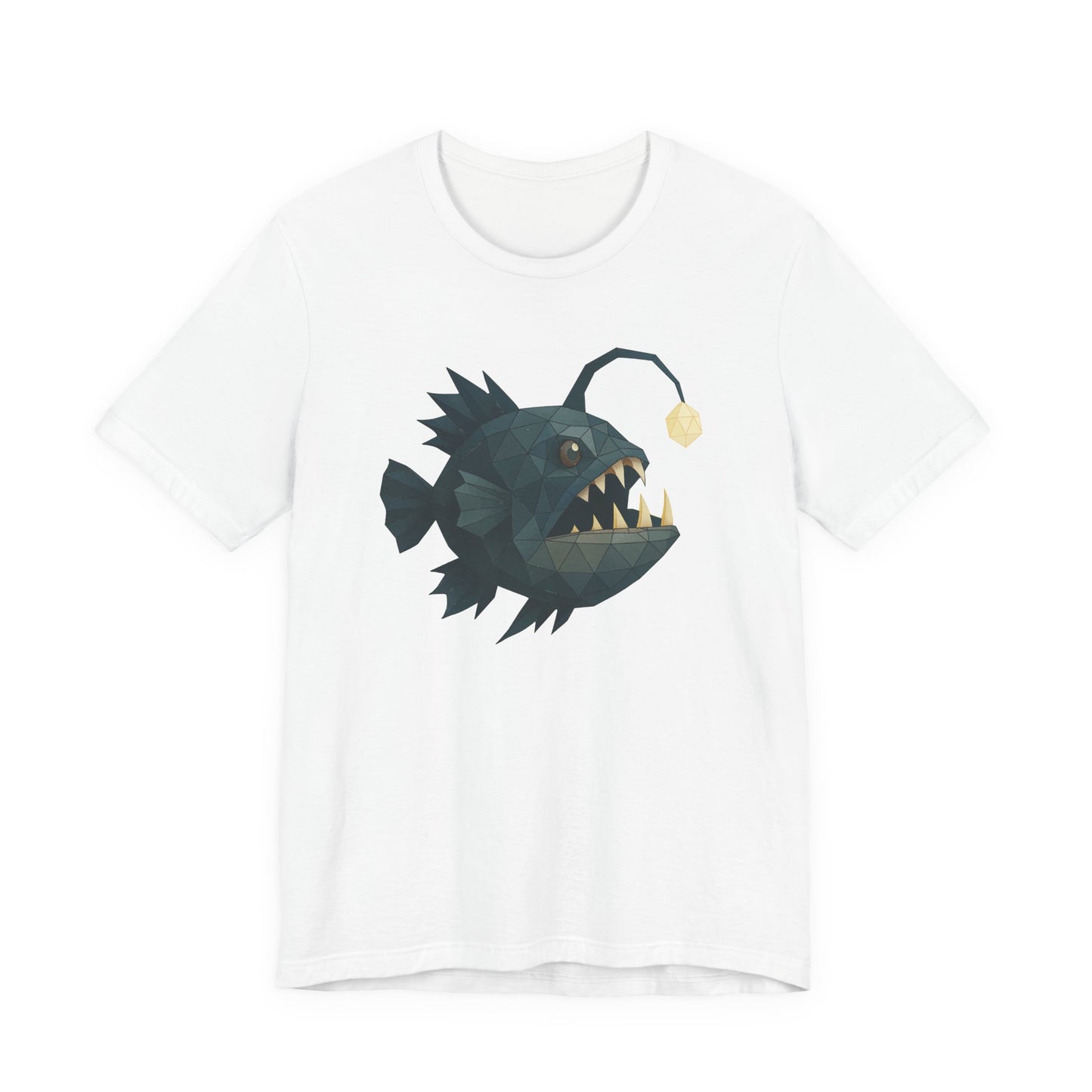 Anglerfish Graphic Tee, Trendy Unisex T-Shirt, Unique Sea Creature Apparel, Ocean Lover Gift, Fun Beachwear, Summer Vibes