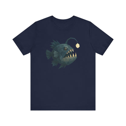 Anglerfish Graphic Tee, Trendy Unisex T-Shirt, Unique Sea Creature Apparel, Ocean Lover Gift, Fun Beachwear, Summer Vibes
