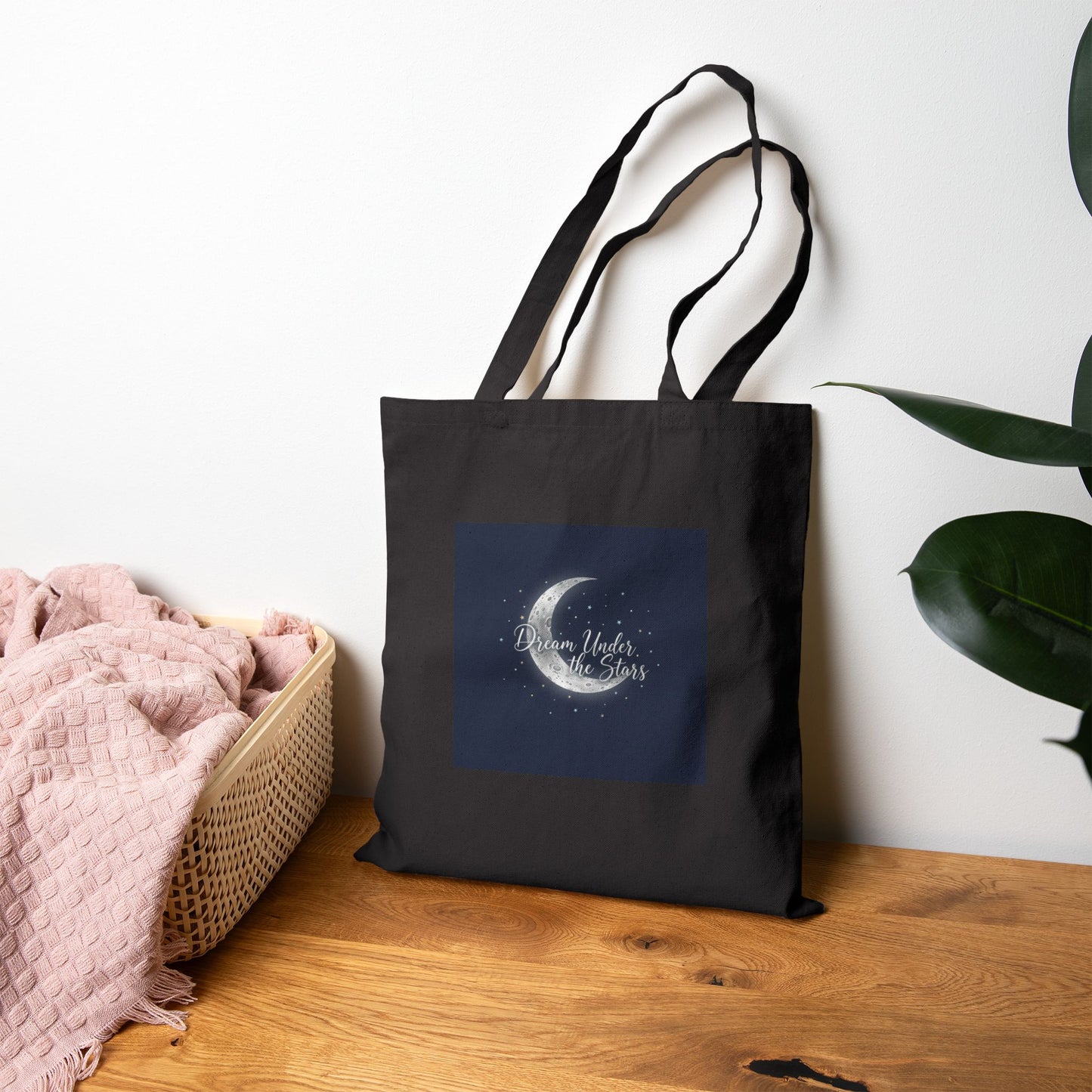 Moon Phases Crescent Tote Bag