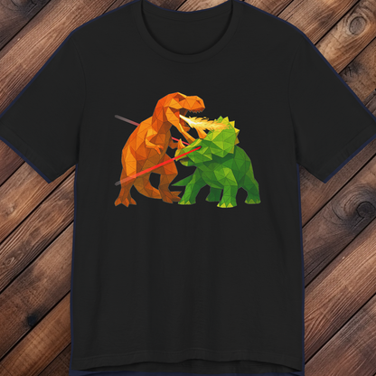 Dino Battle Graphic T-Shirt – Adult Unisex Tee