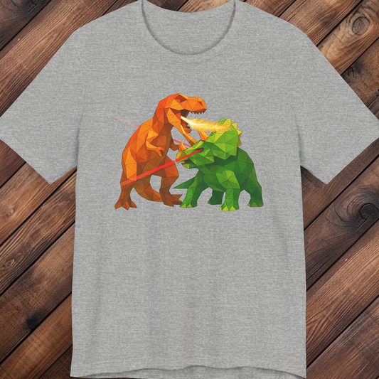 Dino Battle Graphic T-Shirt – Adult Unisex Tee