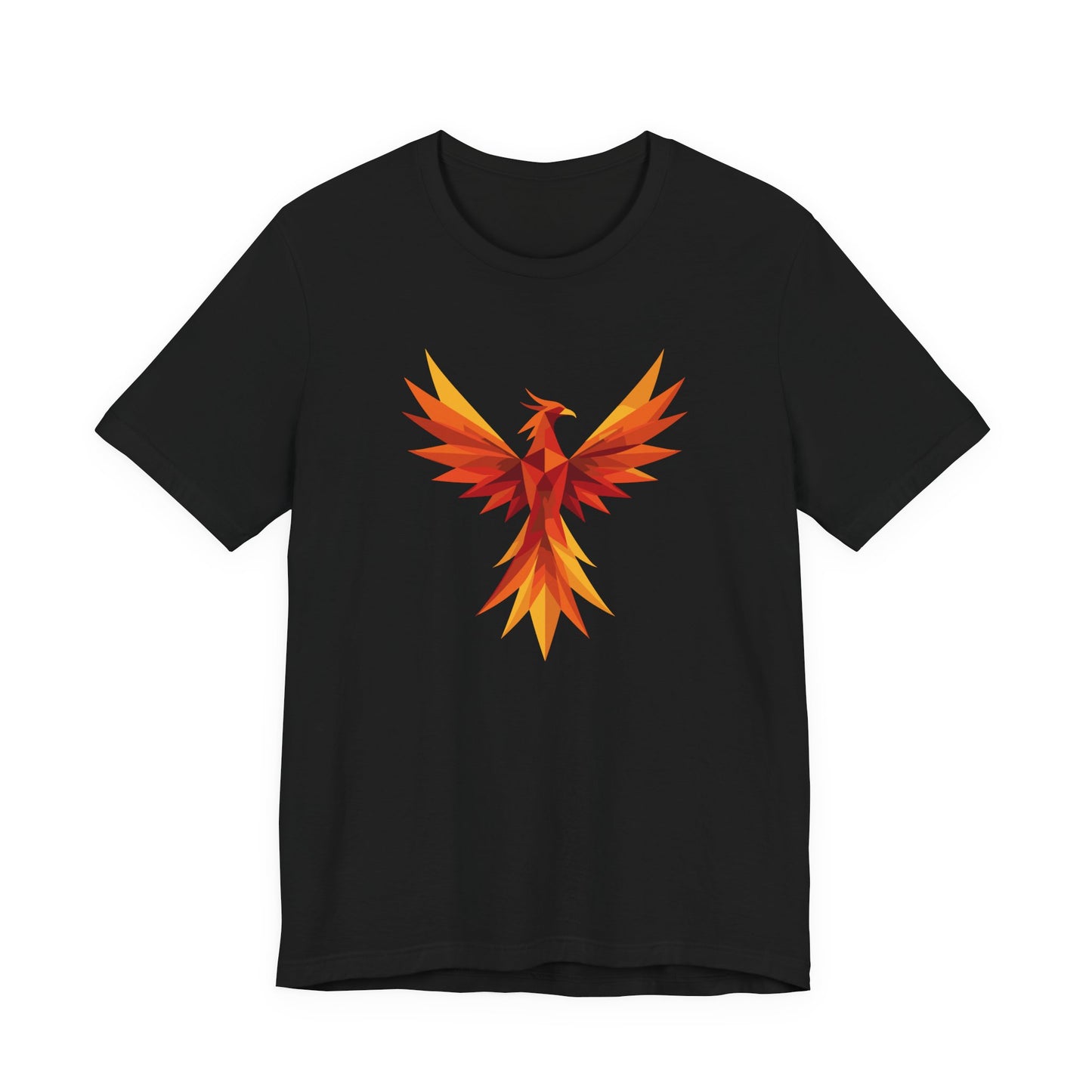 Phoenix Spirit Short Sleeve Tee | Unisex Shirt, Everyday Wear, Vibrant Graphic Tee, Summer Fashion, Express Delivery available