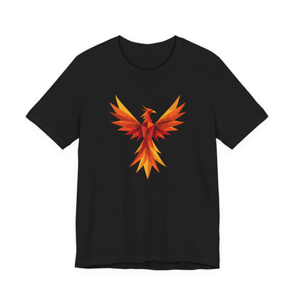 Phoenix Spirit Short Sleeve Tee | Unisex Shirt, Everyday Wear, Vibrant Graphic Tee, Summer Fashion, Express Delivery available