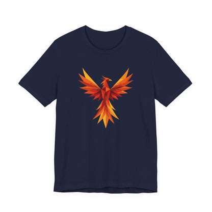 Phoenix Spirit Short Sleeve Tee | Unisex Shirt, Everyday Wear, Vibrant Graphic Tee, Summer Fashion, Express Delivery available