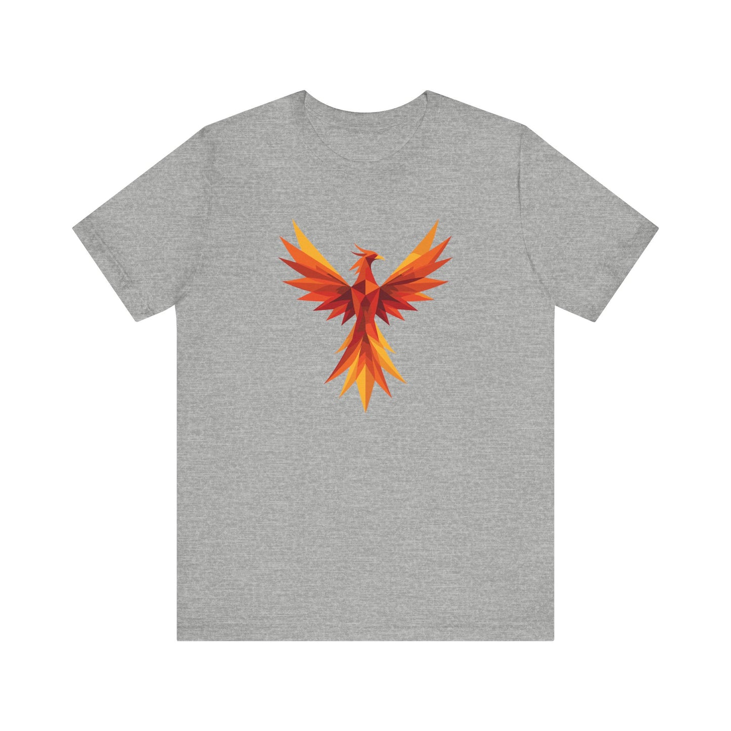Phoenix Spirit Short Sleeve Tee | Unisex Shirt, Everyday Wear, Vibrant Graphic Tee, Summer Fashion, Express Delivery available