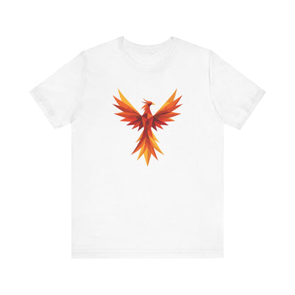 Phoenix Spirit Short Sleeve Tee | Unisex Shirt, Everyday Wear, Vibrant Graphic Tee, Summer Fashion, Express Delivery available