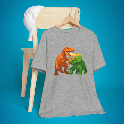 Dino Battle Graphic T-Shirt – Adult Unisex Tee