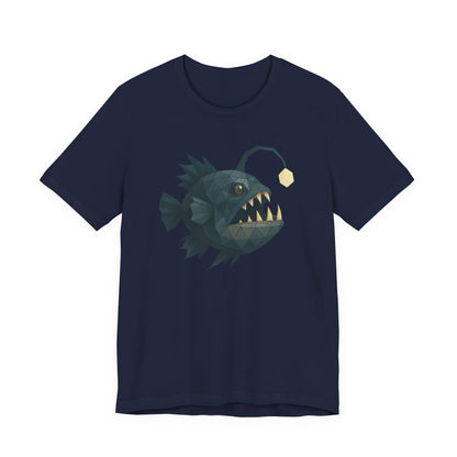 Anglerfish Graphic Tee, Trendy Unisex T-Shirt, Unique Sea Creature Apparel, Ocean Lover Gift, Fun Beachwear, Summer Vibes